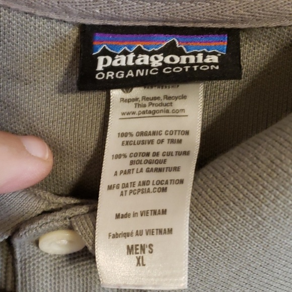 Patagonia oraganic cotton embroidered polo grey - Picture 4 of 5